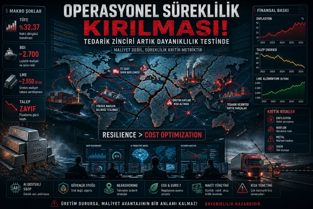 Tedarik Zinciri Kırılma Noktası: Operasyonel Süreklilik ve Makro Krizler